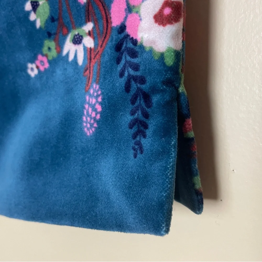 Boden Sackville Crop Pants US 8P Floral Stretch Velvet Business Casual - Picture 8 of 11